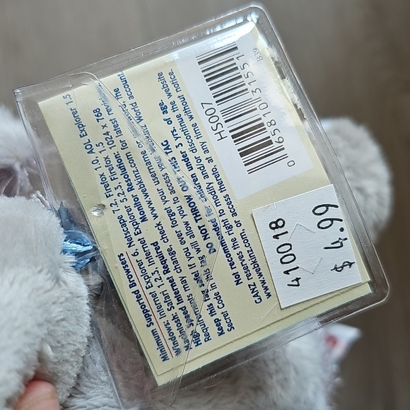 Sealed Code Webkinz Lil'Kinz Elephant Plush With Virtual World Code NWT - Picture 4 of 10